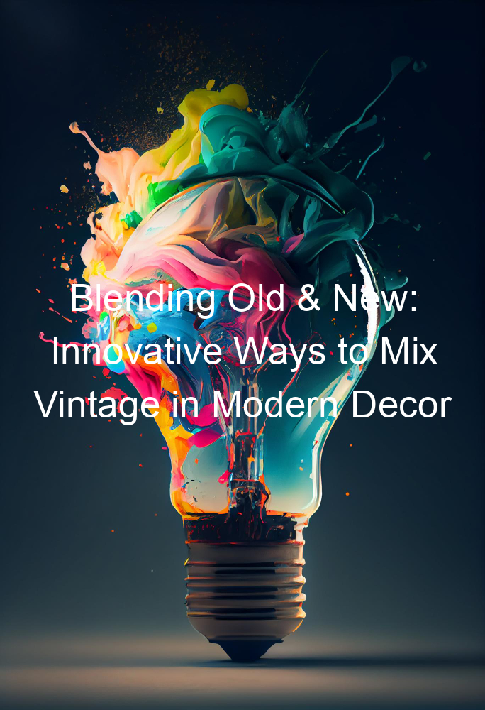 Blending Old & New: Innovative Ways to Mix Vintage in Modern Decor